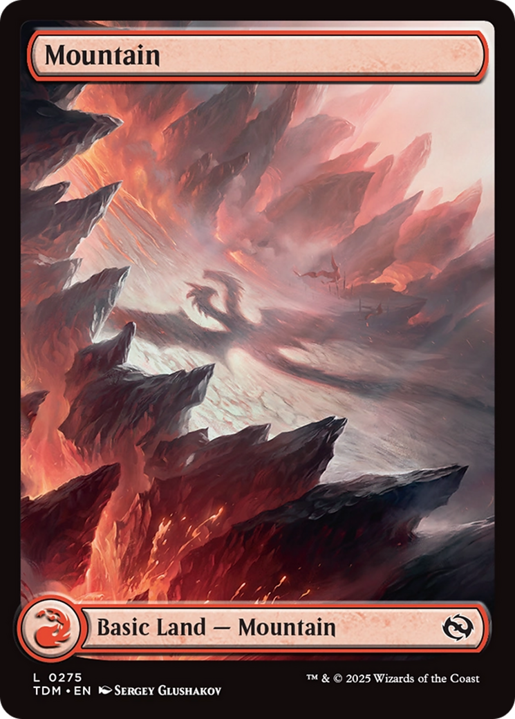Image of Mountain (0275) (TDM-275) - Tarkir: Dragonstorm Foil