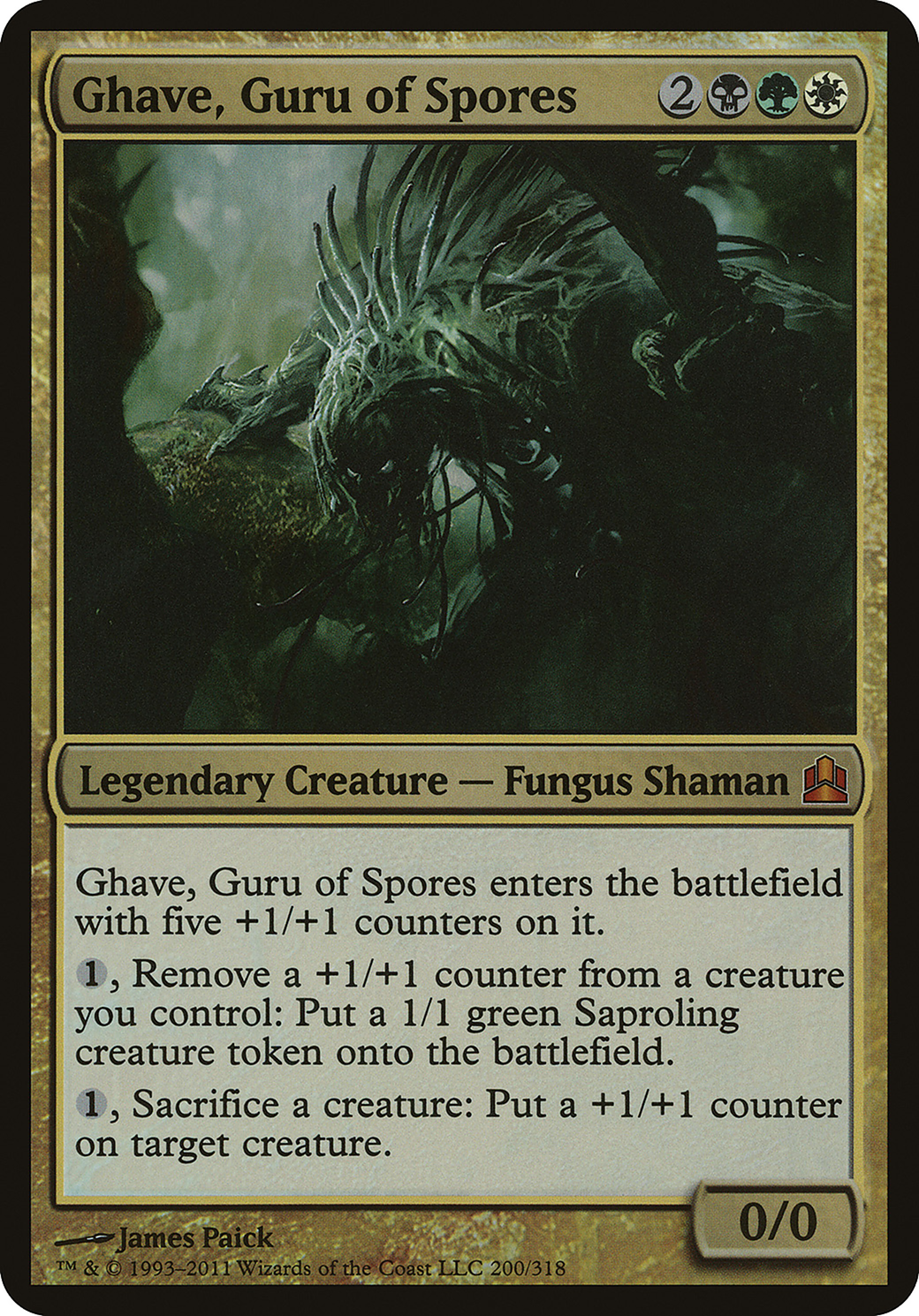 Image of Ghave, Guru of Spores (Commander) (OVER-200) - Commander 2011 Oversized Foil