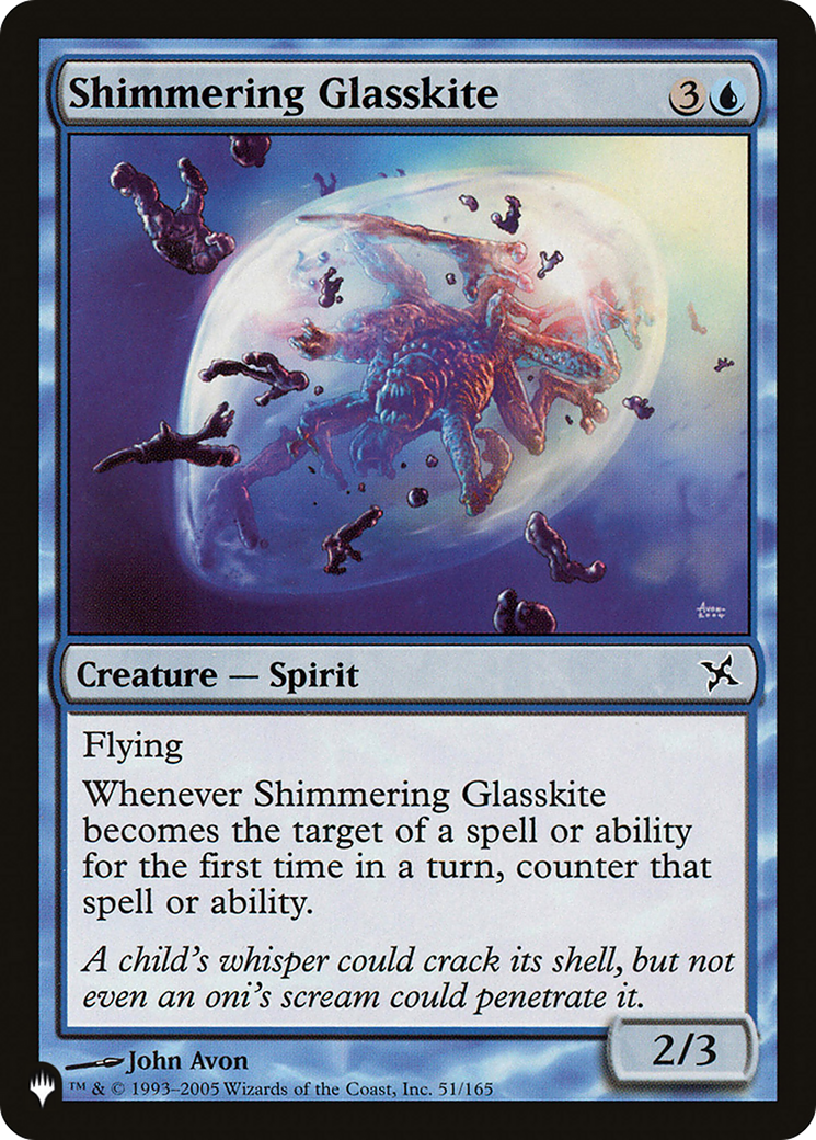 Image of Shimmering Glasskite (LIST-BOK-51) - The List