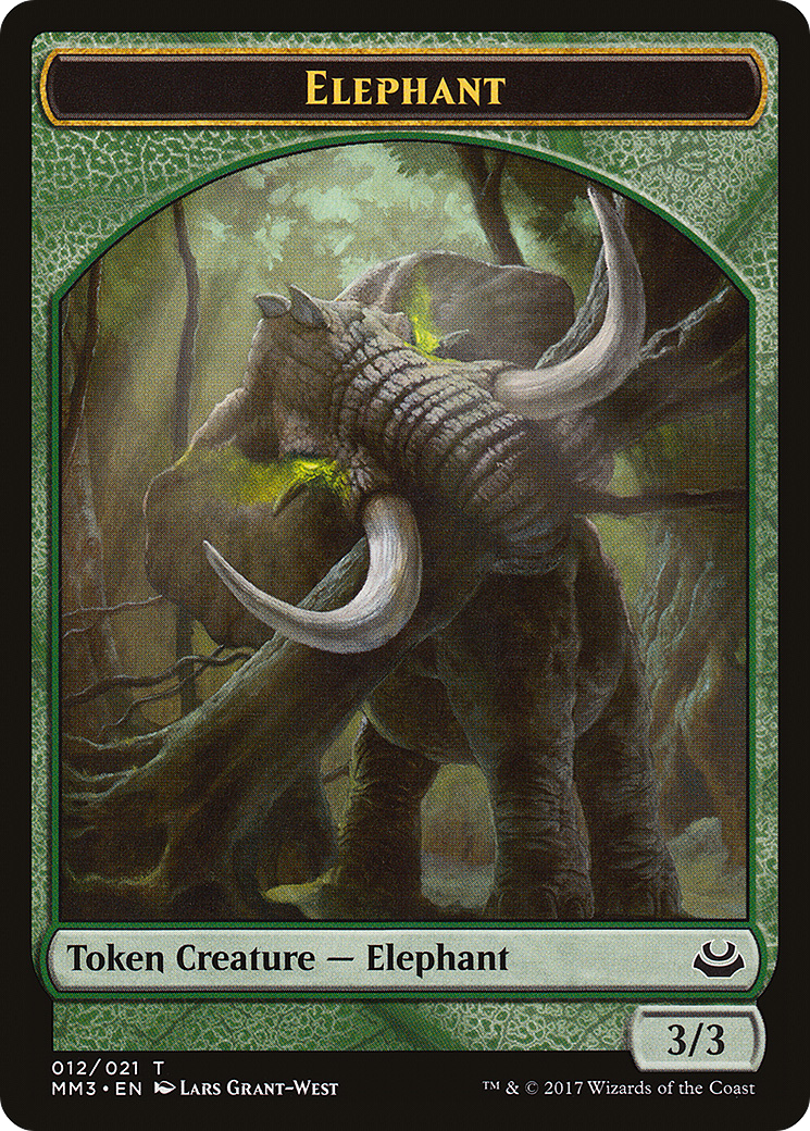 Image of Elephant Token (MM3-012) - Modern Masters 2017 Tokens