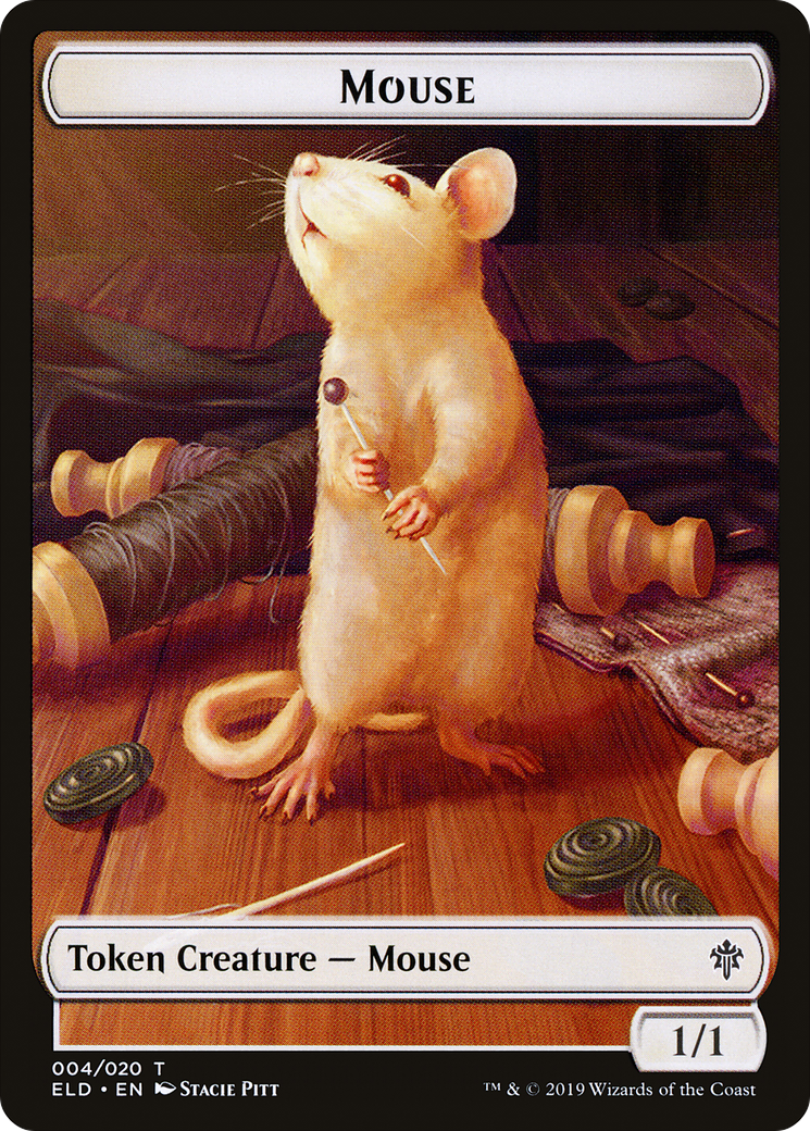 Image of Mouse (TELD-004) - Throne of Eldraine Tokens