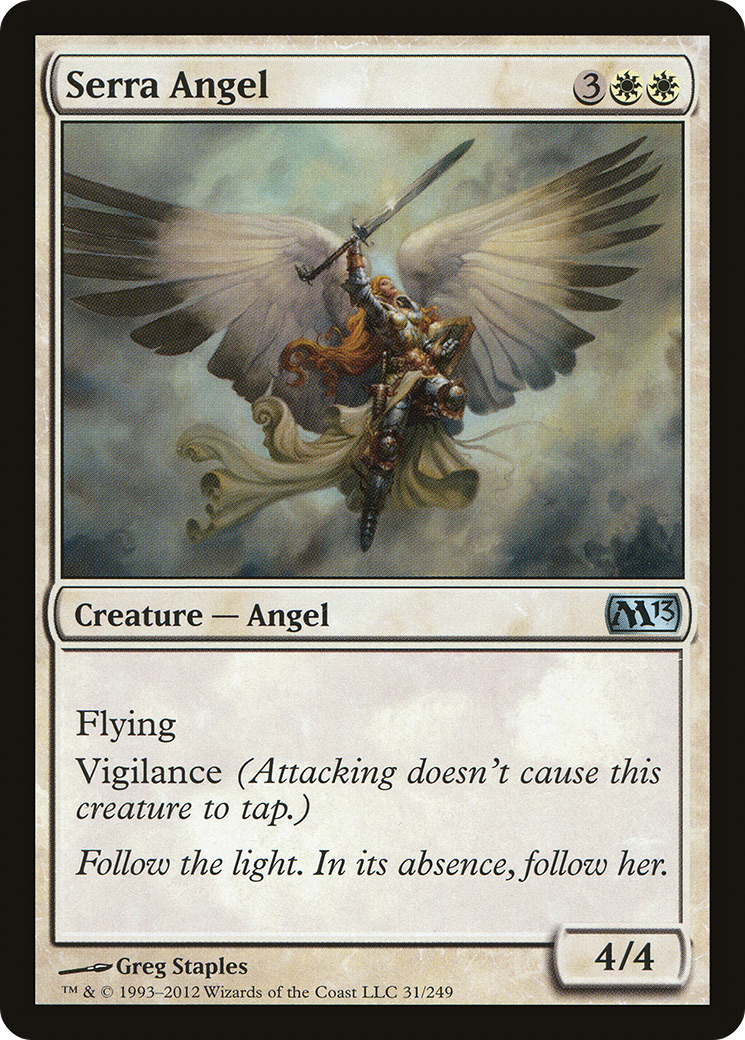 Image of Serra Angel (M13-031) - Magic 2013 Foil
