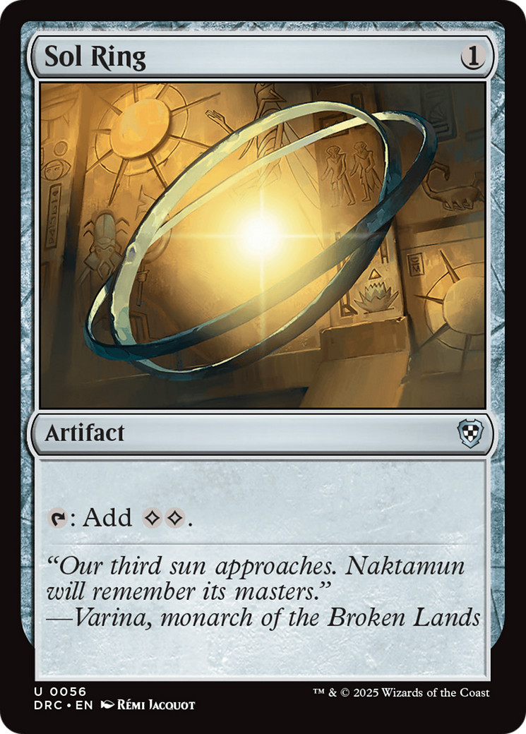 Image of Sol Ring (0056) (DRC-056) - Commander: Aetherdrift