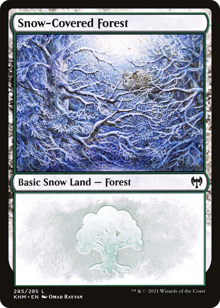 Image of Snow-Covered Forest (285) (KHM-285) - Kaldheim: (snow) Foil