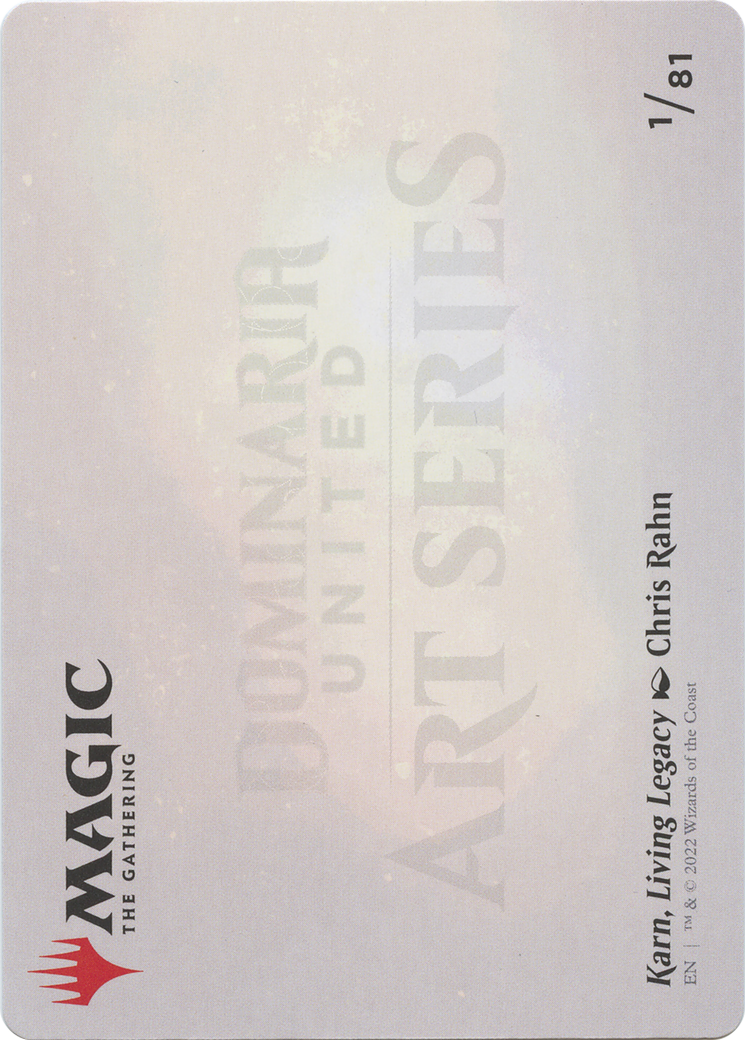 Image of Karn, Living Legacy // Karn, Living Legacy (ADMU-001) - Dominaria United Art Series (Borderless)