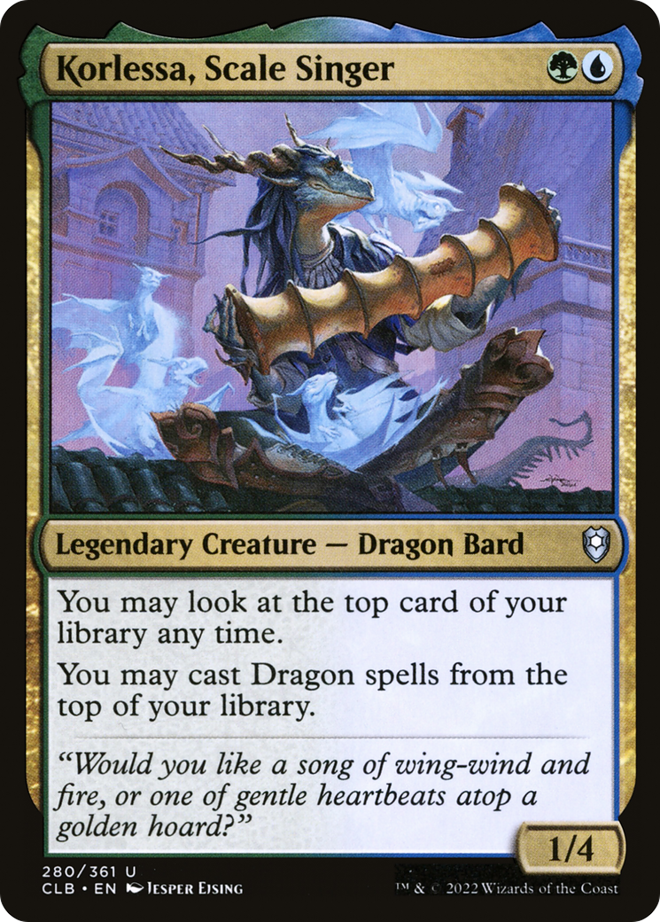 Image of Korlessa, Scale Singer (CLB-280) - Commander Legends: Battle for Baldur's Gate Foil