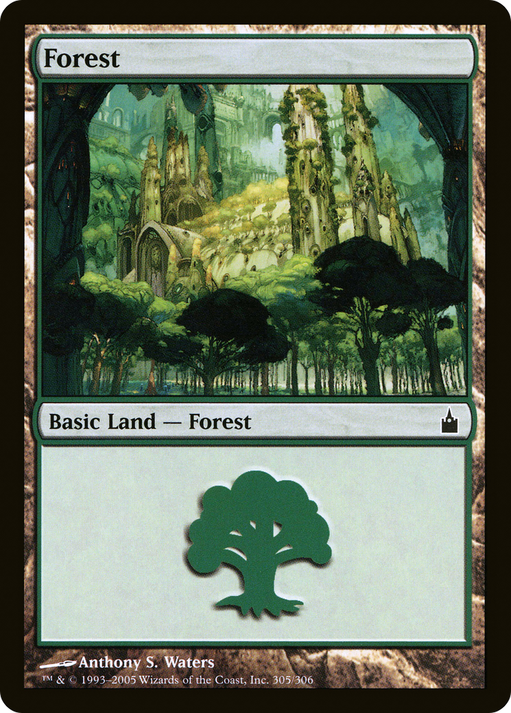 Image of Forest (305) (RAV-305) - Ravnica: City of Guilds