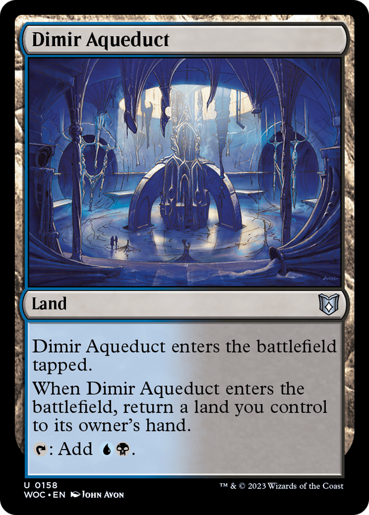 Image of Dimir Aqueduct (WOC-158) - Wilds of Eldraine Commander