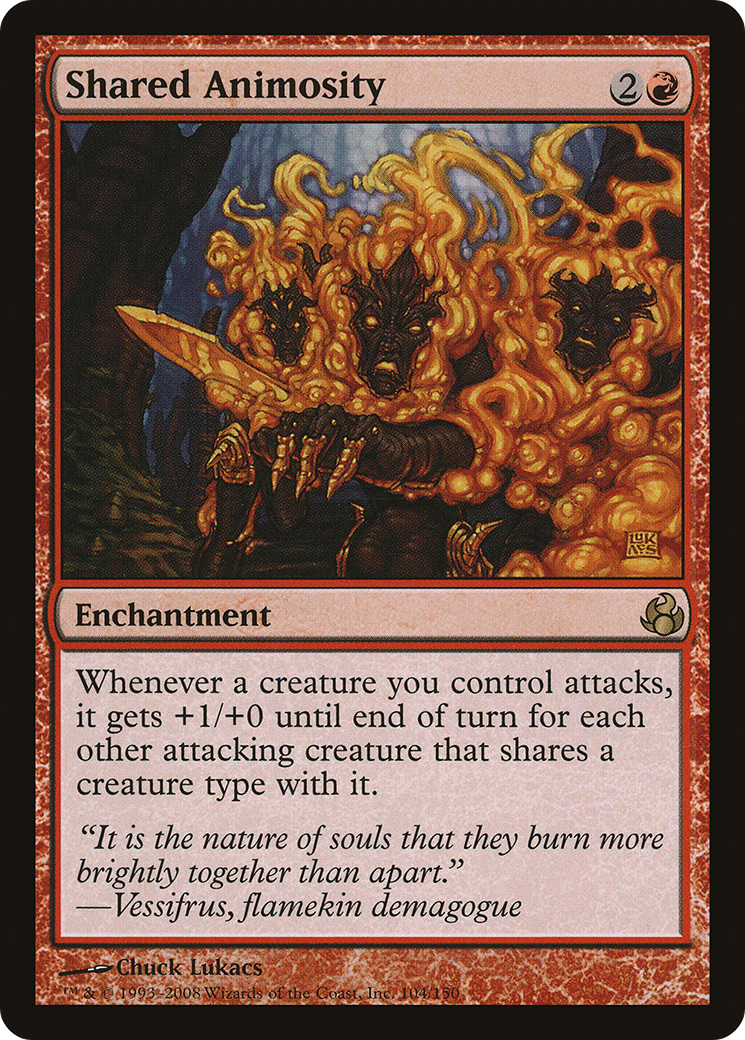 Image of Shared Animosity (MOR-104) - Morningtide Foil