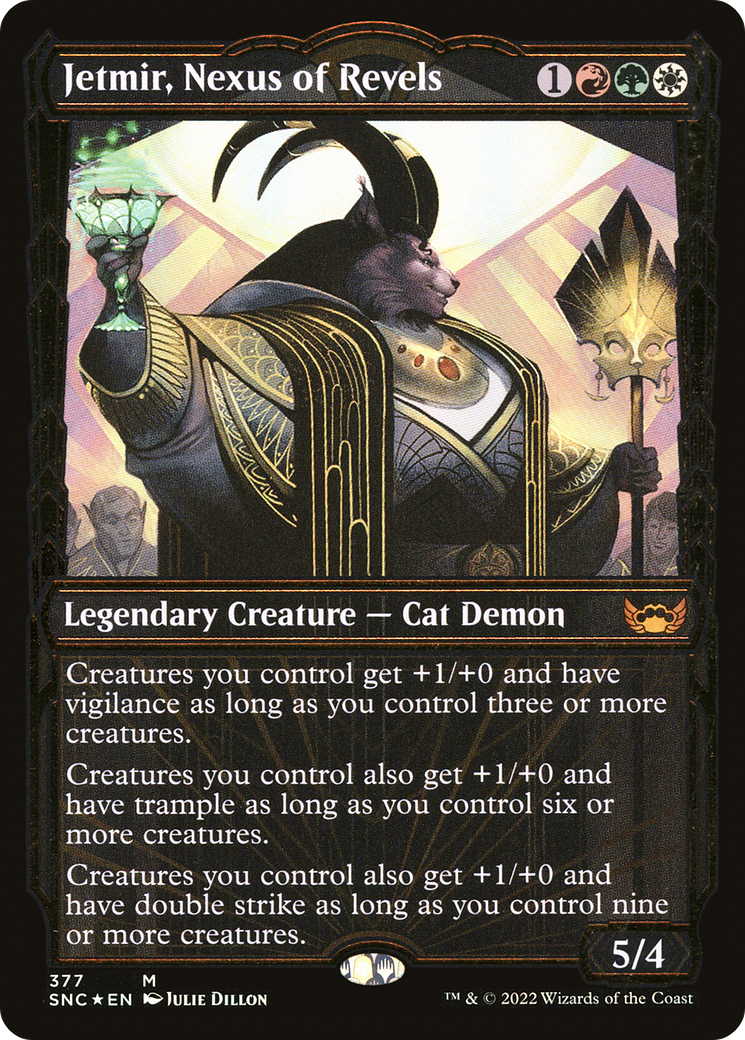 Image of Jetmir, Nexus of Revels (Gilded Foil) (SNC-377) - Streets of New Capenna: (Showcase) Foil
