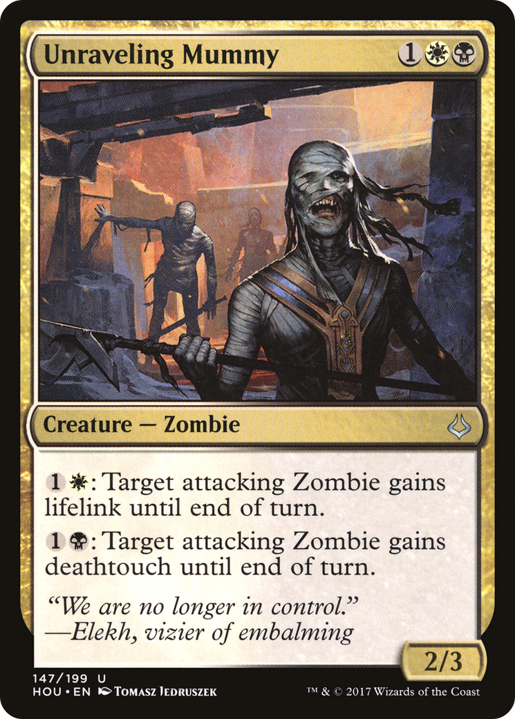 Image of Unraveling Mummy (HOU-147) - Hour of Devastation Foil