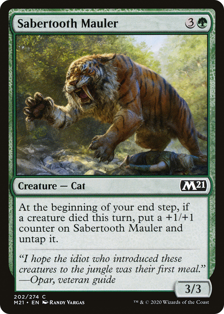 Image of Sabertooth Mauler (M21-202) - Core Set 2021
