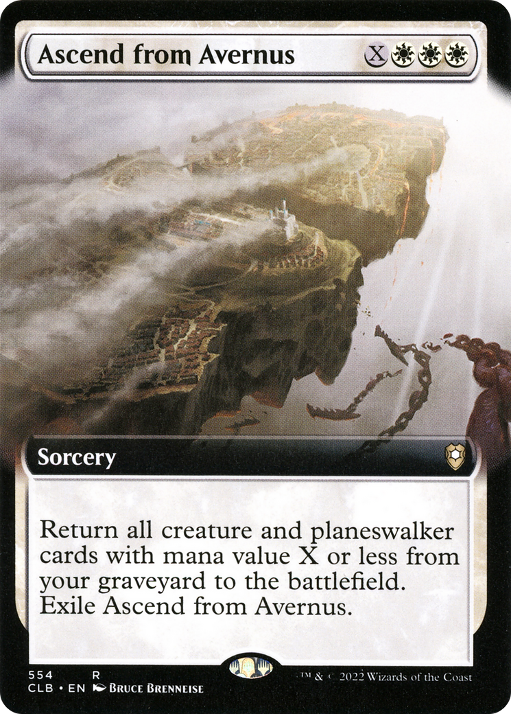Image of Ascend from Avernus (Extended Art) (CLB-554) - Commander Legends: Battle for Baldur's Gate: (Extended Art) Foil