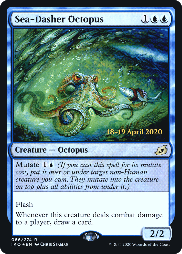 Image of Sea-Dasher Octopus (PRE-066) - Ikoria: Lair of Behemoths Promos Foil
