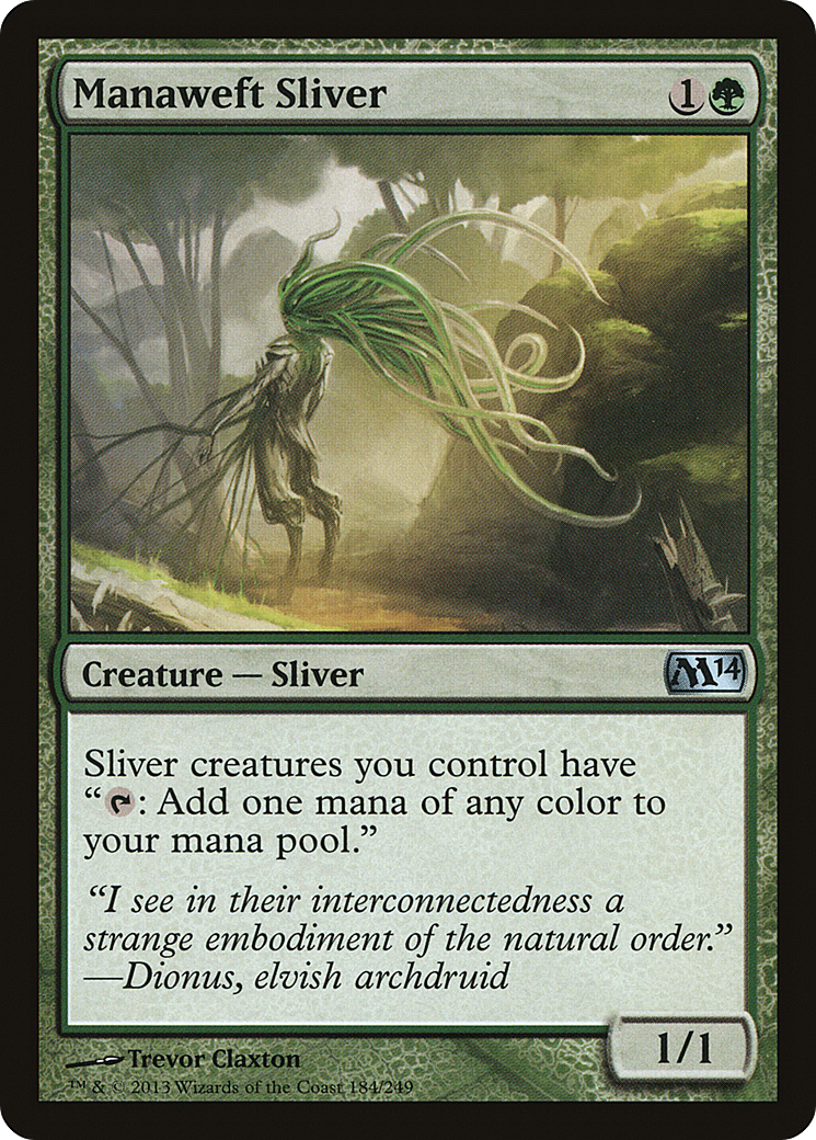 Image of Manaweft Sliver (M14-184) - Magic 2014 Foil