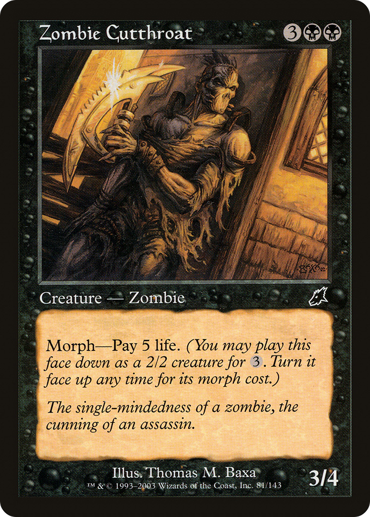 Image of Zombie Cutthroat (SCG-081) - Scourge