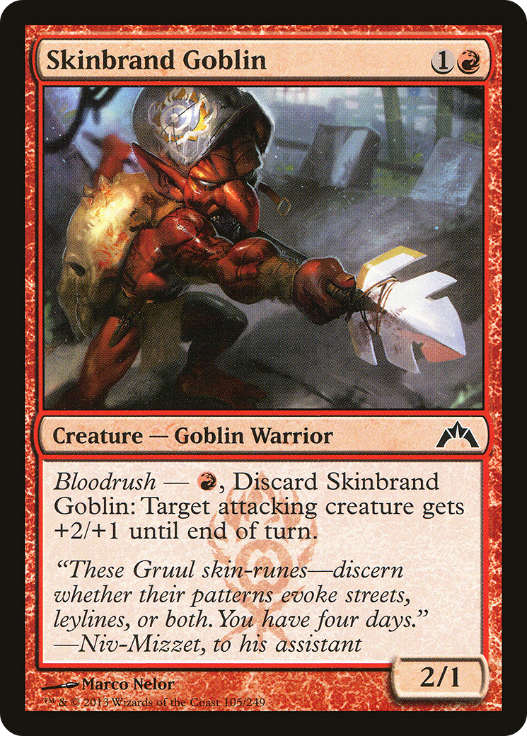 Image of Skinbrand Goblin (GTC-105) - Gatecrash Foil