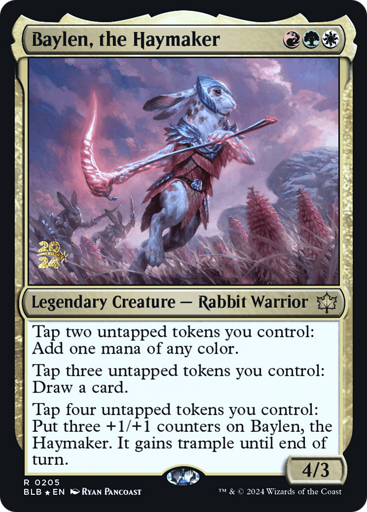 Image of Baylen, the Haymaker (PRE-205) - Bloomburrow Promos Foil