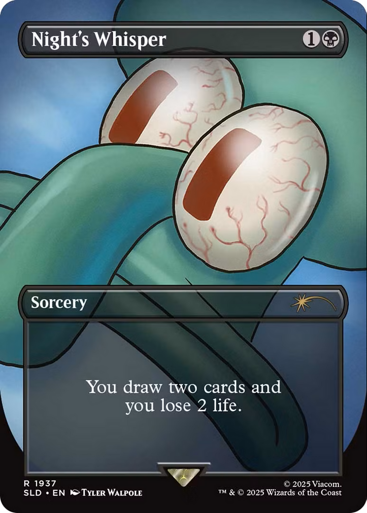Image of Night's Whisper (SLD-1937) - Secret Lair Drop (Borderless)