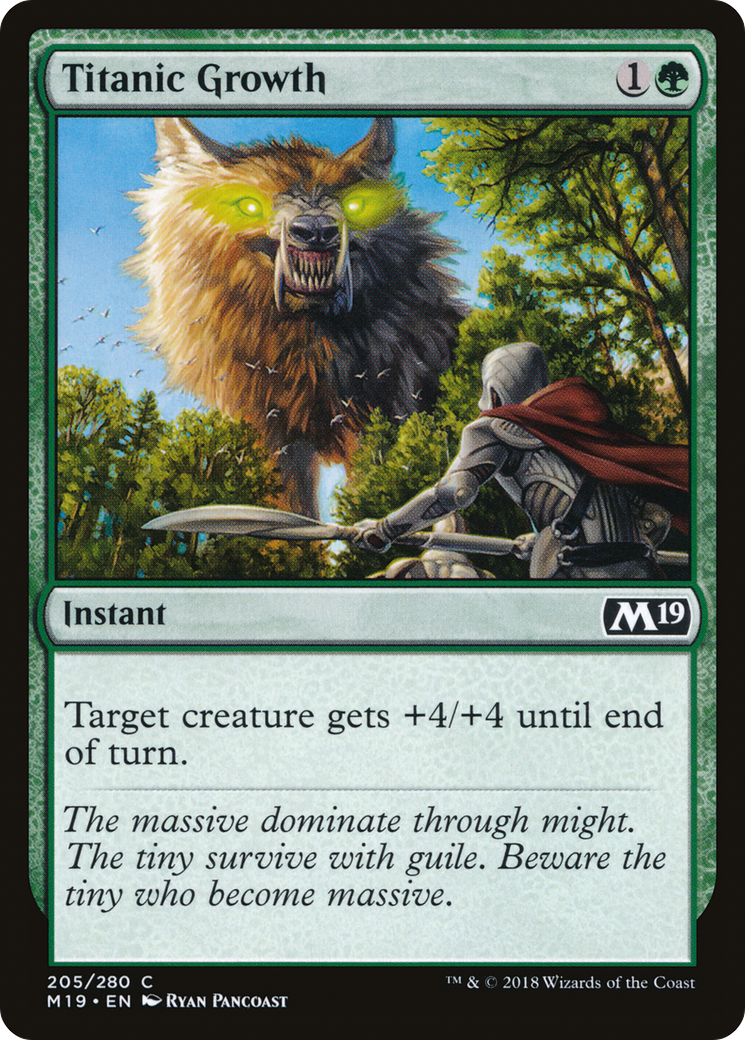 Image of Titanic Growth (M19-205) - Core Set 2019 Foil