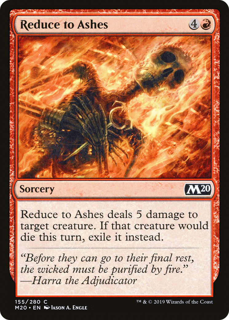 Image of Reduce to Ashes (M20-155) - Core Set 2020