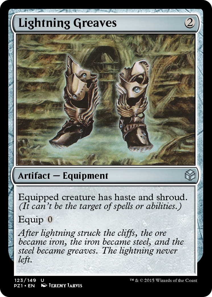 Image of Lightning Greaves (PZ1-123) - Legendary Cube Prize Pack
