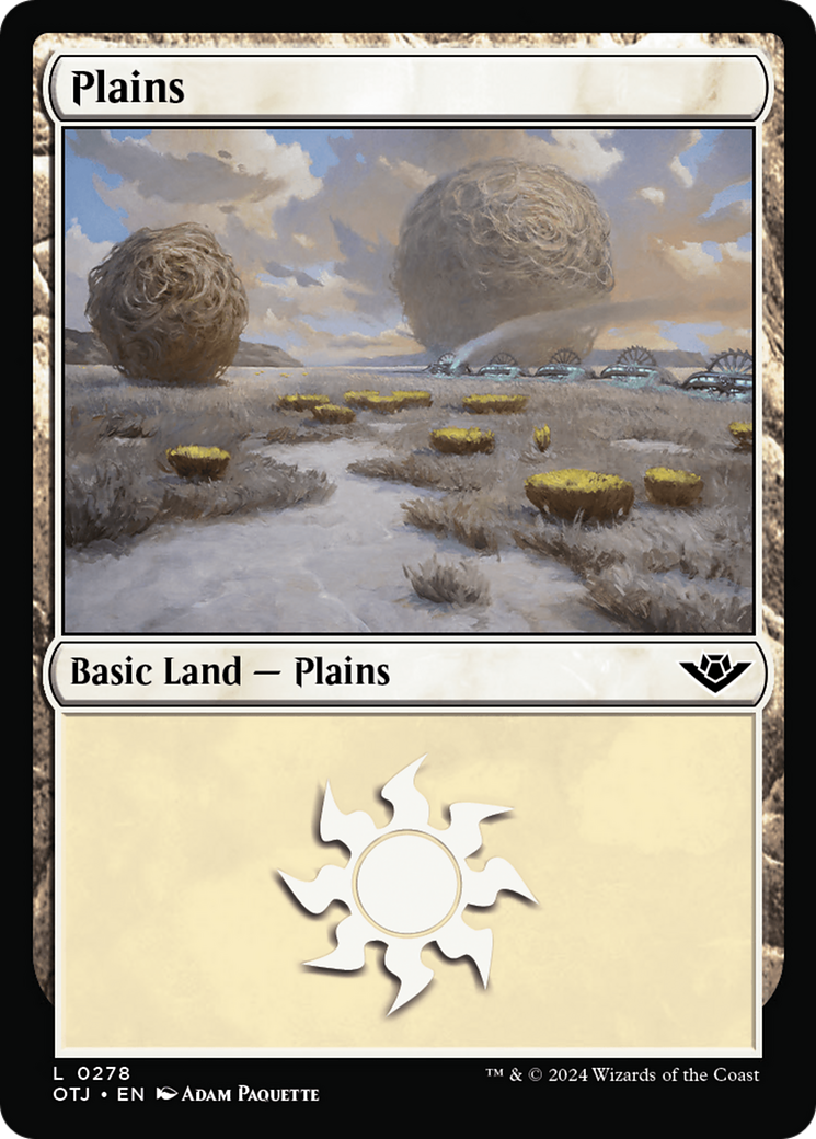 Image of Plains (0278) (OTJ-278) - Outlaws of Thunder Junction Foil