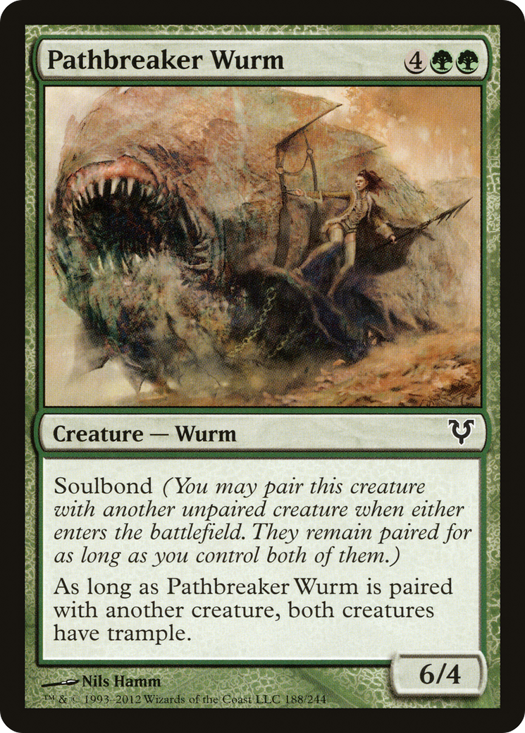 Image of Pathbreaker Wurm (AVR-188) - Avacyn Restored