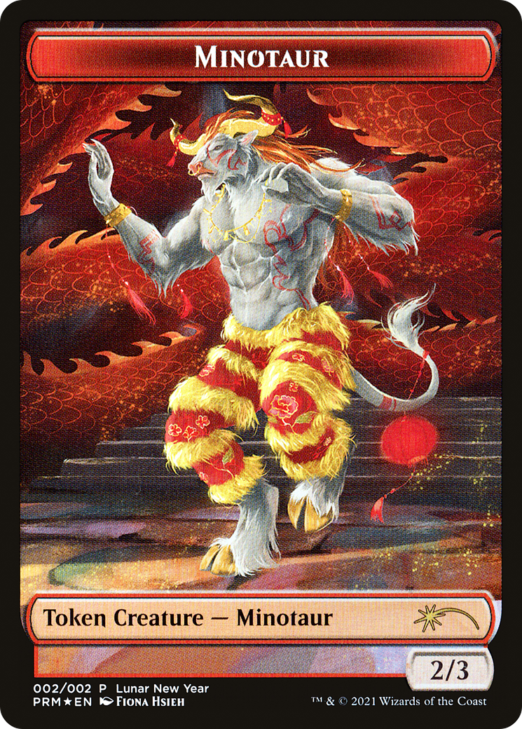 Image of Minotaur Token (2021 Lunar New Year Promo) (UMP-002) - Year of the Ox 2021 Foil