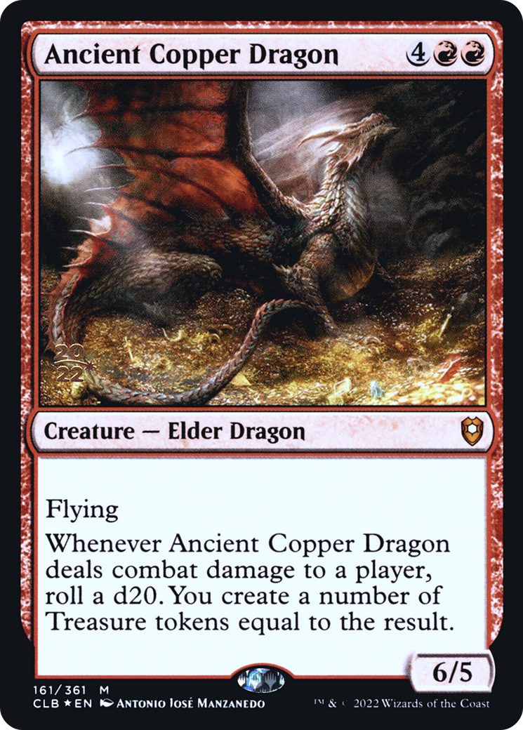 Image of Ancient Copper Dragon (PRE-161) - Battle for Baldur's Gate Promos Foil