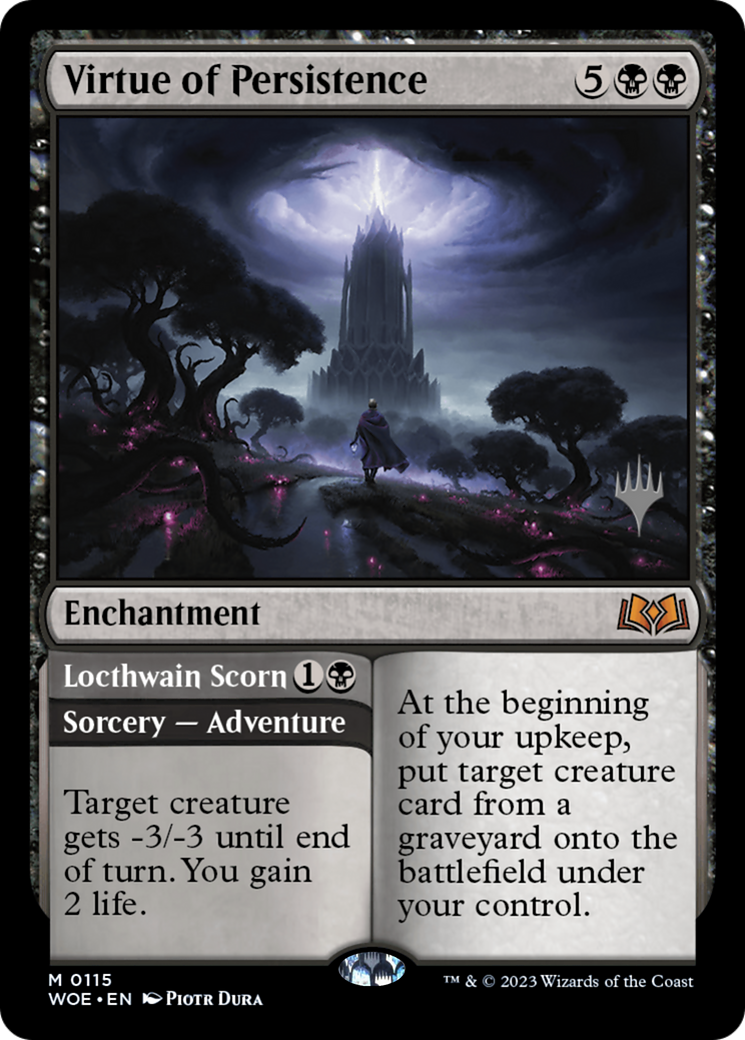 Image of Virtue of Persistence (PPWOE-115) - Wilds of Eldraine Promos Foil