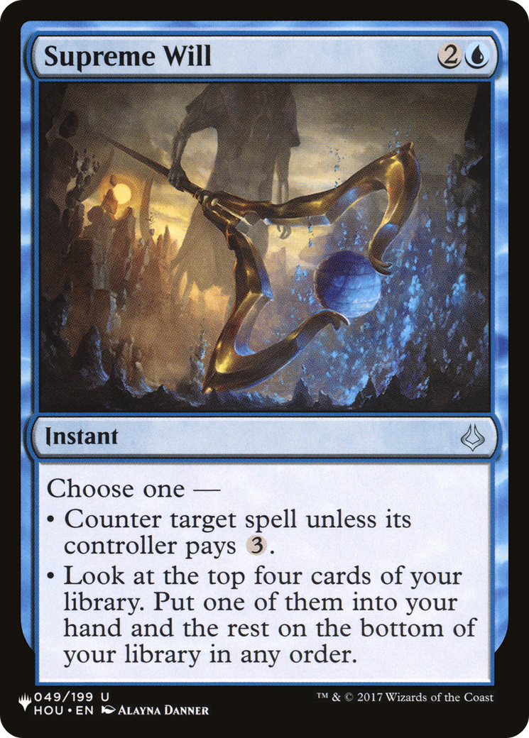 Image of Supreme Will (LIST-HOU-49) - The List