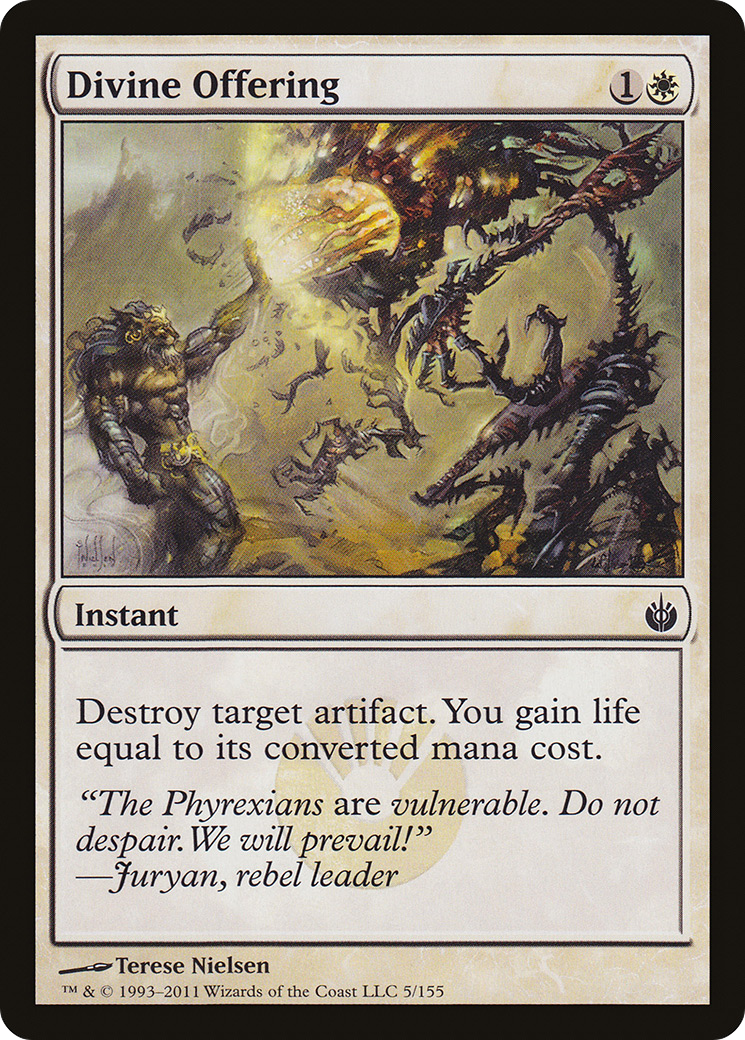 Image of Divine Offering (MBS-005) - Mirrodin Besieged Foil