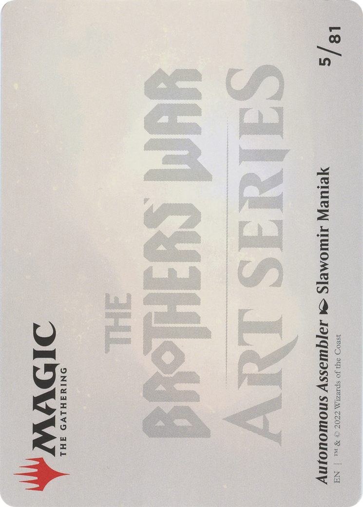 Image of Autonomous Assembler // Autonomous Assembler (ABRO-005) - The Brothers' War Art Series (Borderless) Foil