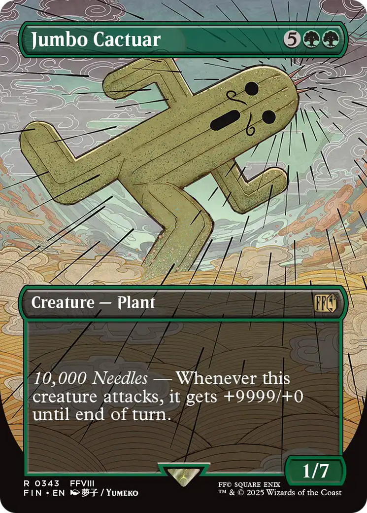 Image of Jumbo Cactuar (Borderless) (FIN-343) - FINAL FANTASY (Borderless)