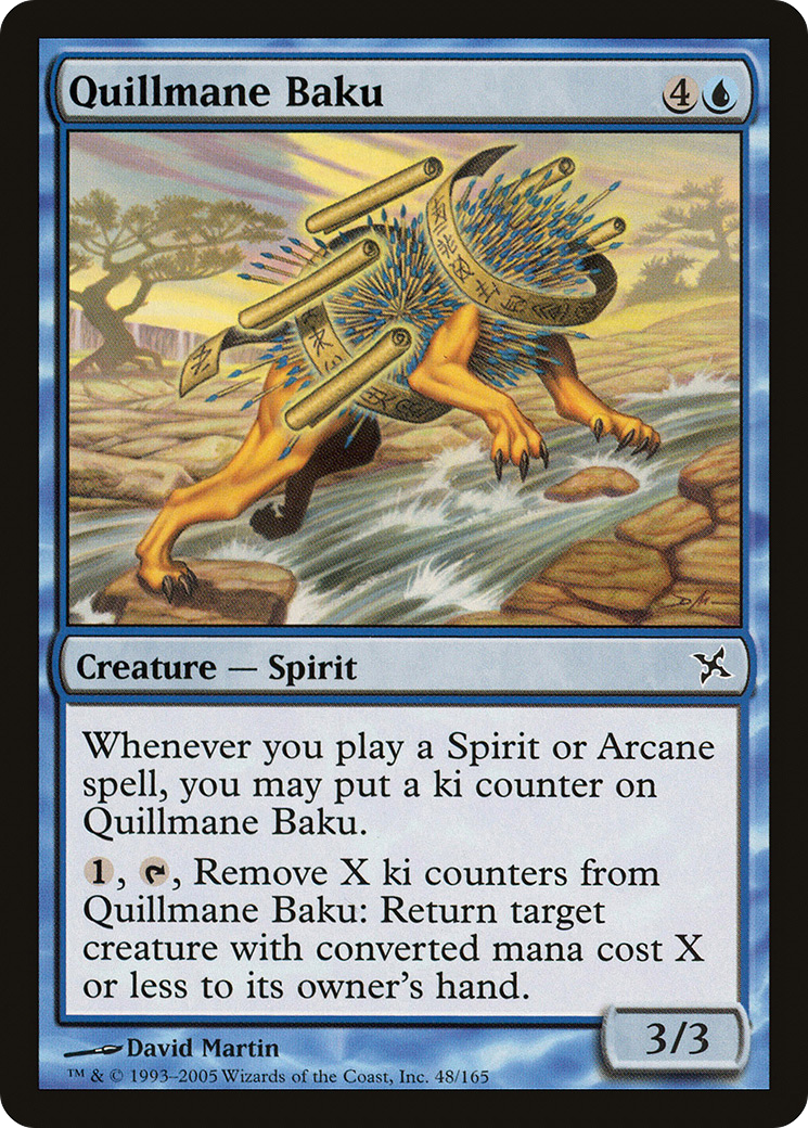 Image of Quillmane Baku (BOK-048) - Betrayers of Kamigawa Foil