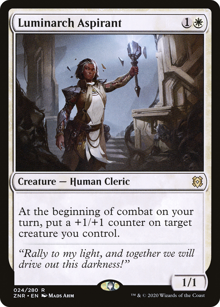 Image of Luminarch Aspirant (ZNR-024) - Zendikar Rising Foil