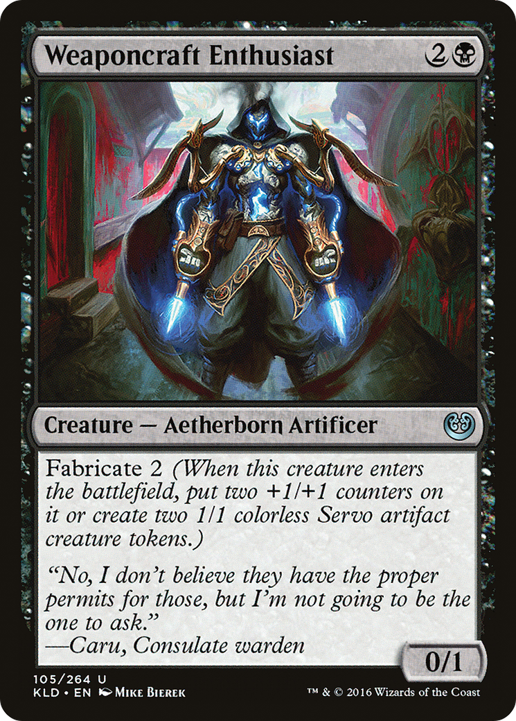Image of Weaponcraft Enthusiast (KLD-105) - Kaladesh Foil