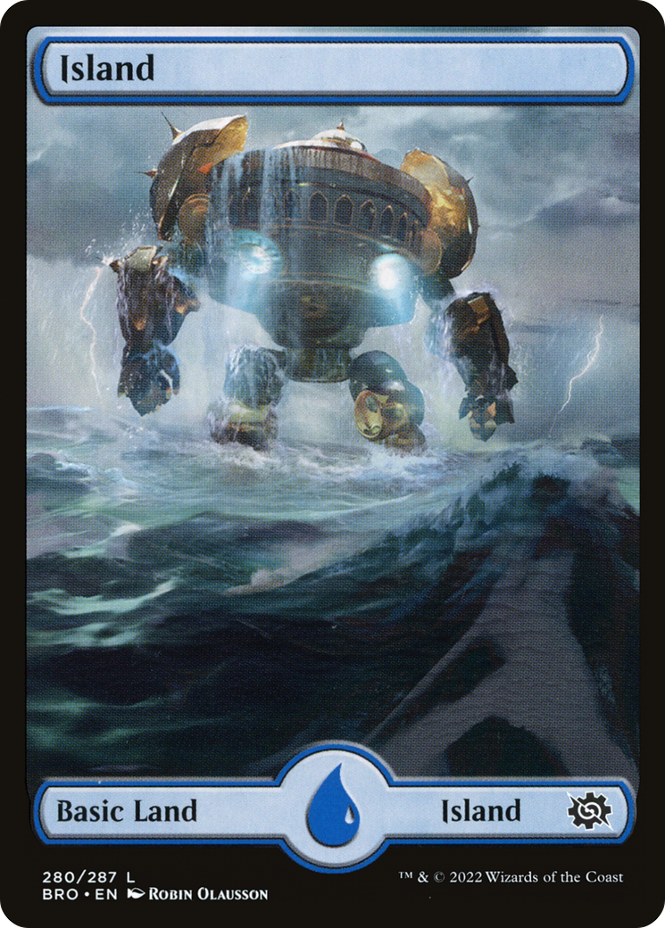Image of Island (280) - Full Art (BRO-280) - The Brothers' War Foil