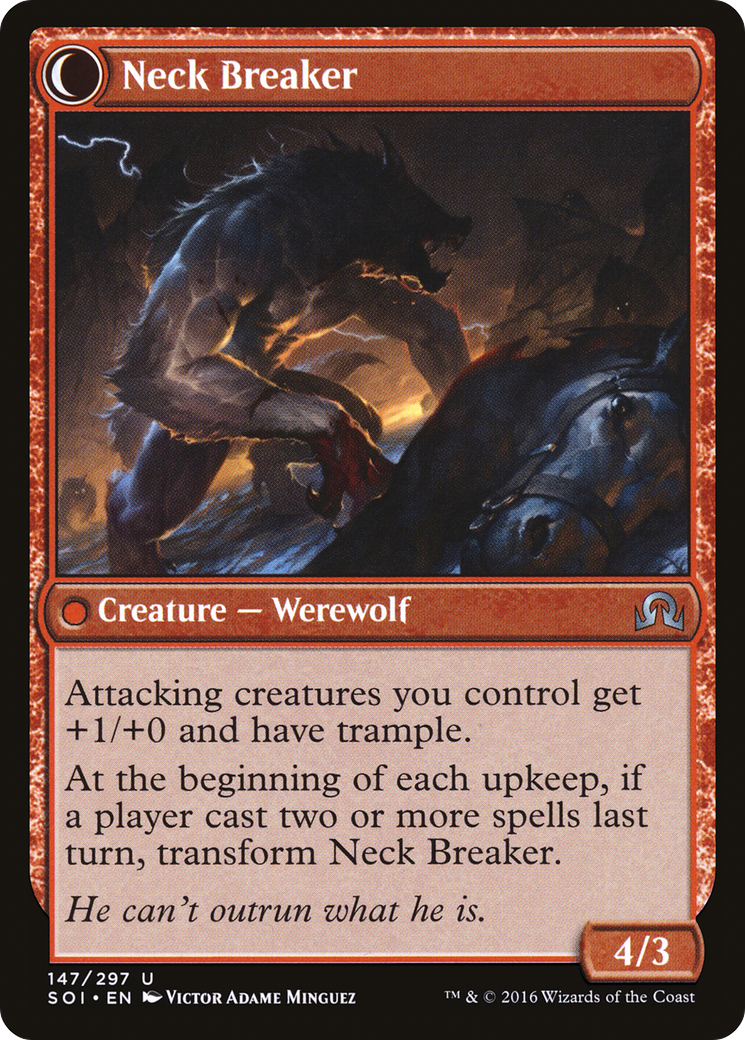 Image of Breakneck Rider (SOI-147) - Shadows over Innistrad: (Double Faced Transform)
