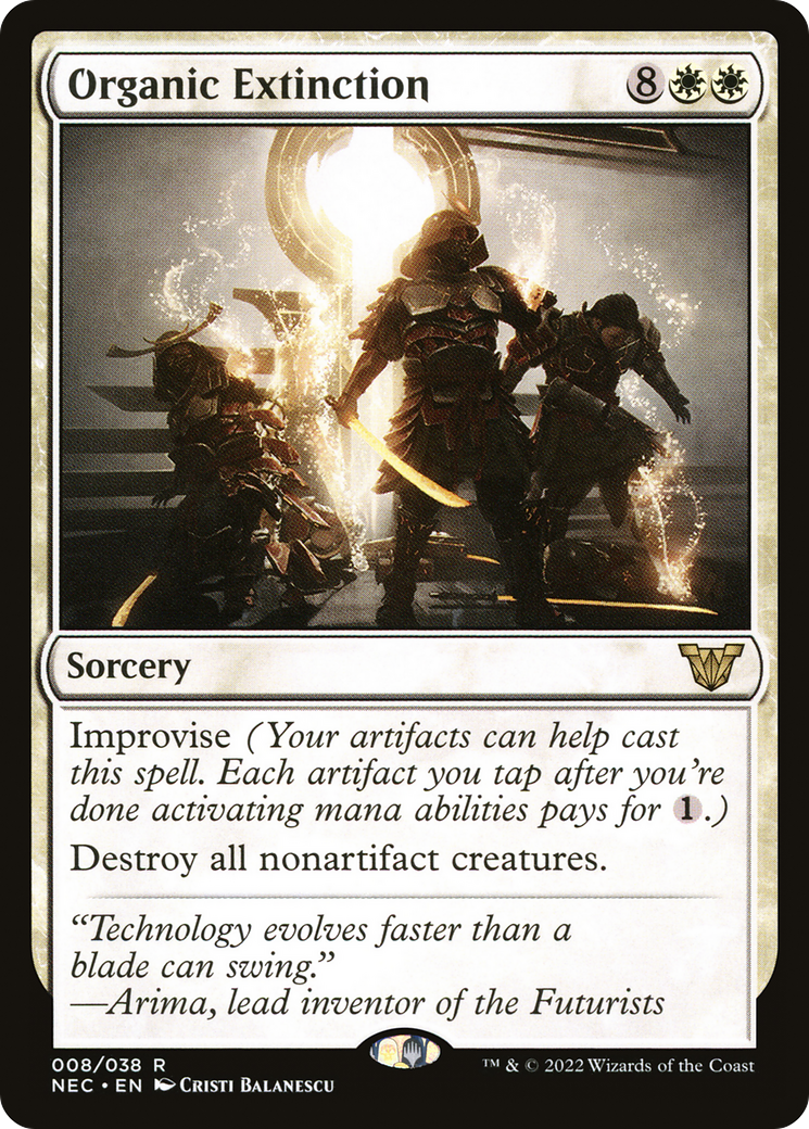 Image of Organic Extinction (NEC-008) - Neon Dynasty Commander
