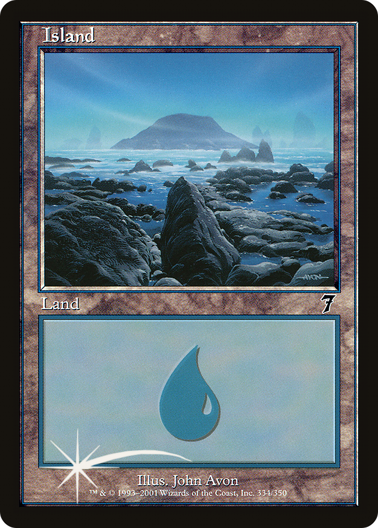 Image of Island (334) (7ED-334) - 7th Edition