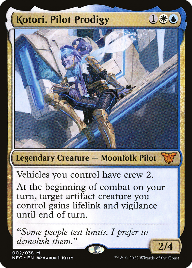 Image of Kotori, Pilot Prodigy (NEC-002) - Neon Dynasty Commander Foil