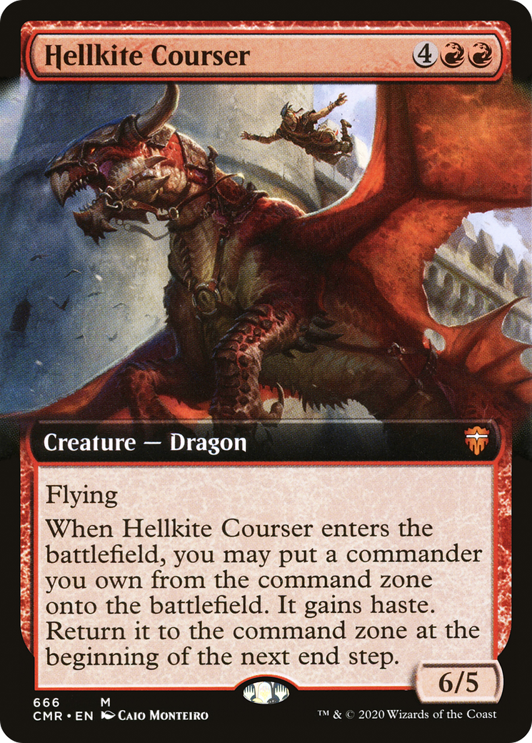 Image of Hellkite Courser (Extended Art) (CMR-666) - Commander Legends: (Extended Art)