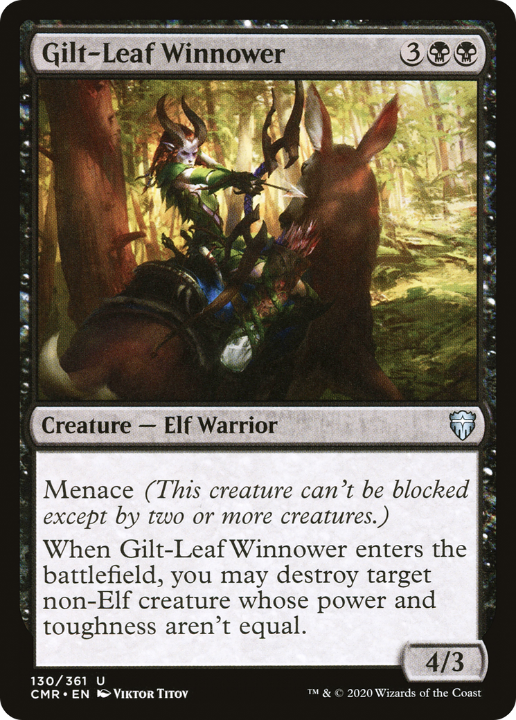 Image of Gilt-Leaf Winnower (CMR-130) - Commander Legends Foil
