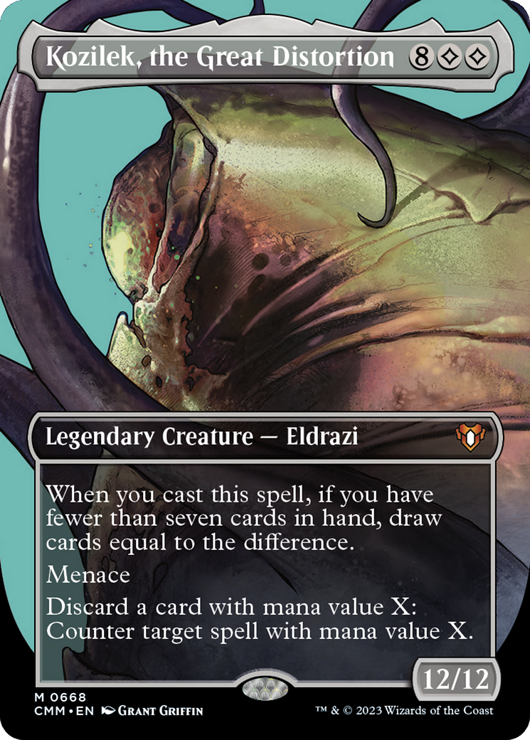 Image of Kozilek, the Great Distortion (Borderless) (CMM-668) - Commander Masters (Borderless)