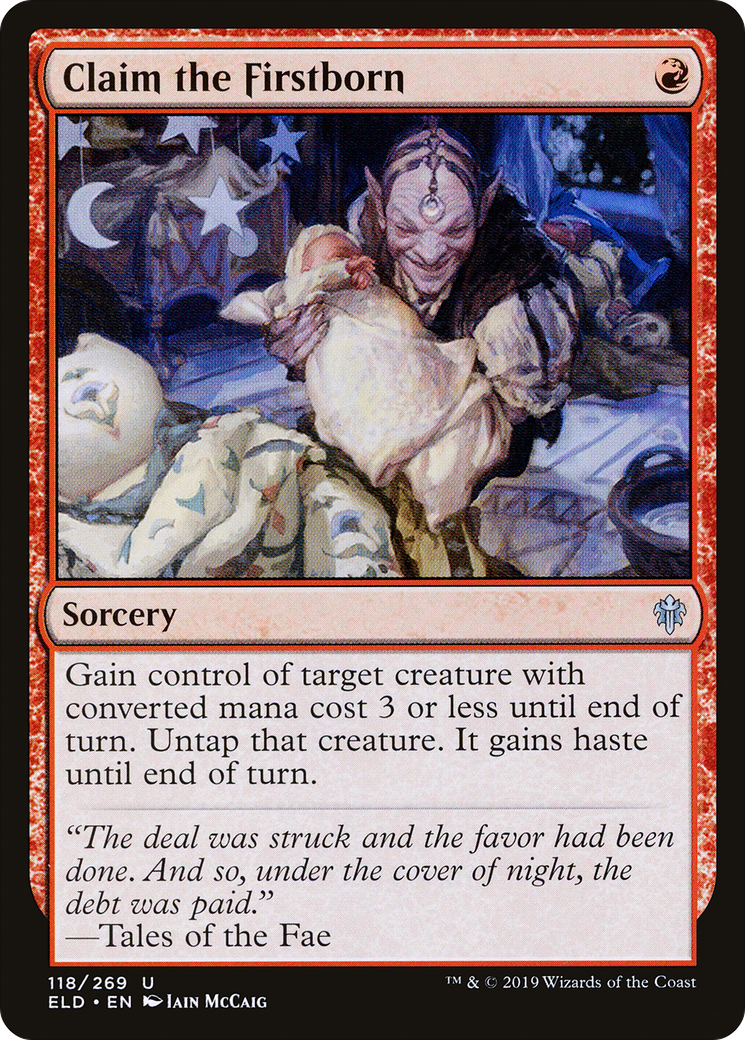 Image of Claim the Firstborn (ELD-118) - Throne of Eldraine Foil