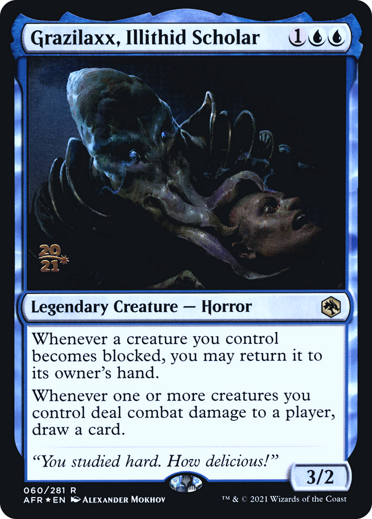 Image of Grazilaxx, Illithid Scholar (PRE-060) - Adventures in the Forgotten Realms Promos Foil