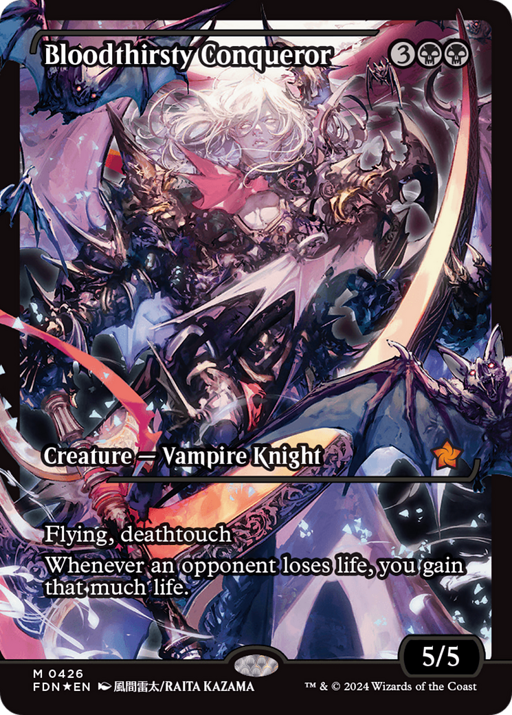 Image of Bloodthirsty Conqueror (Showcase) (FDN-426) - Foundations: (Showcase) Foil