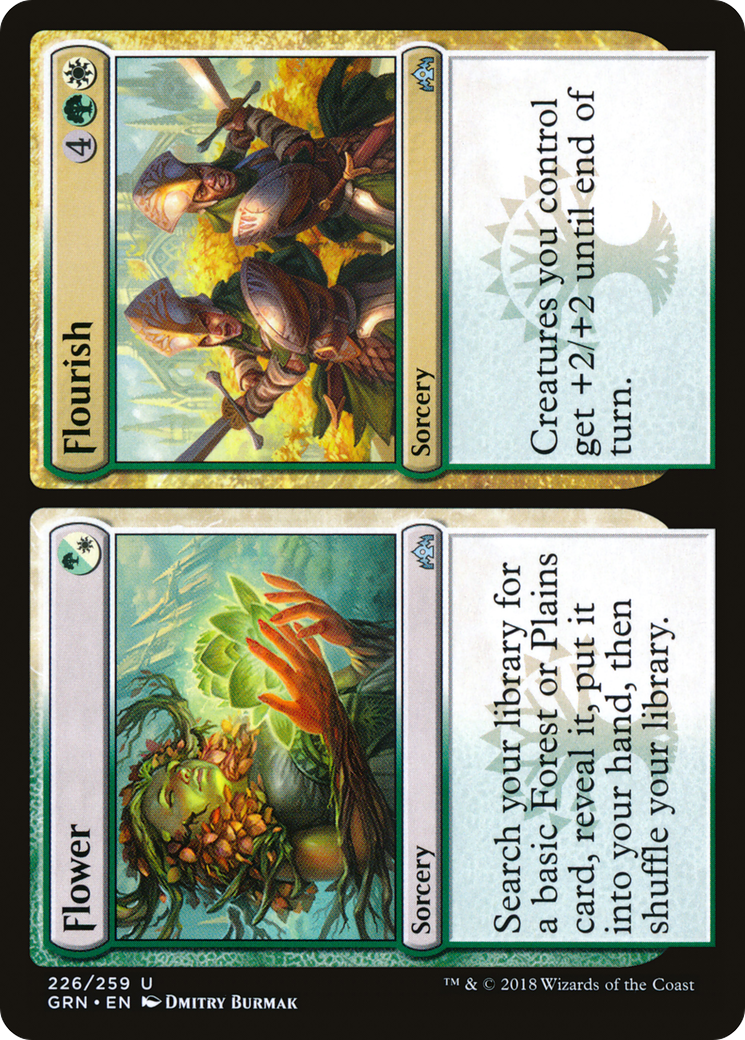 Image of Flower // Flourish (GRN-226) - Guilds of Ravnica Foil